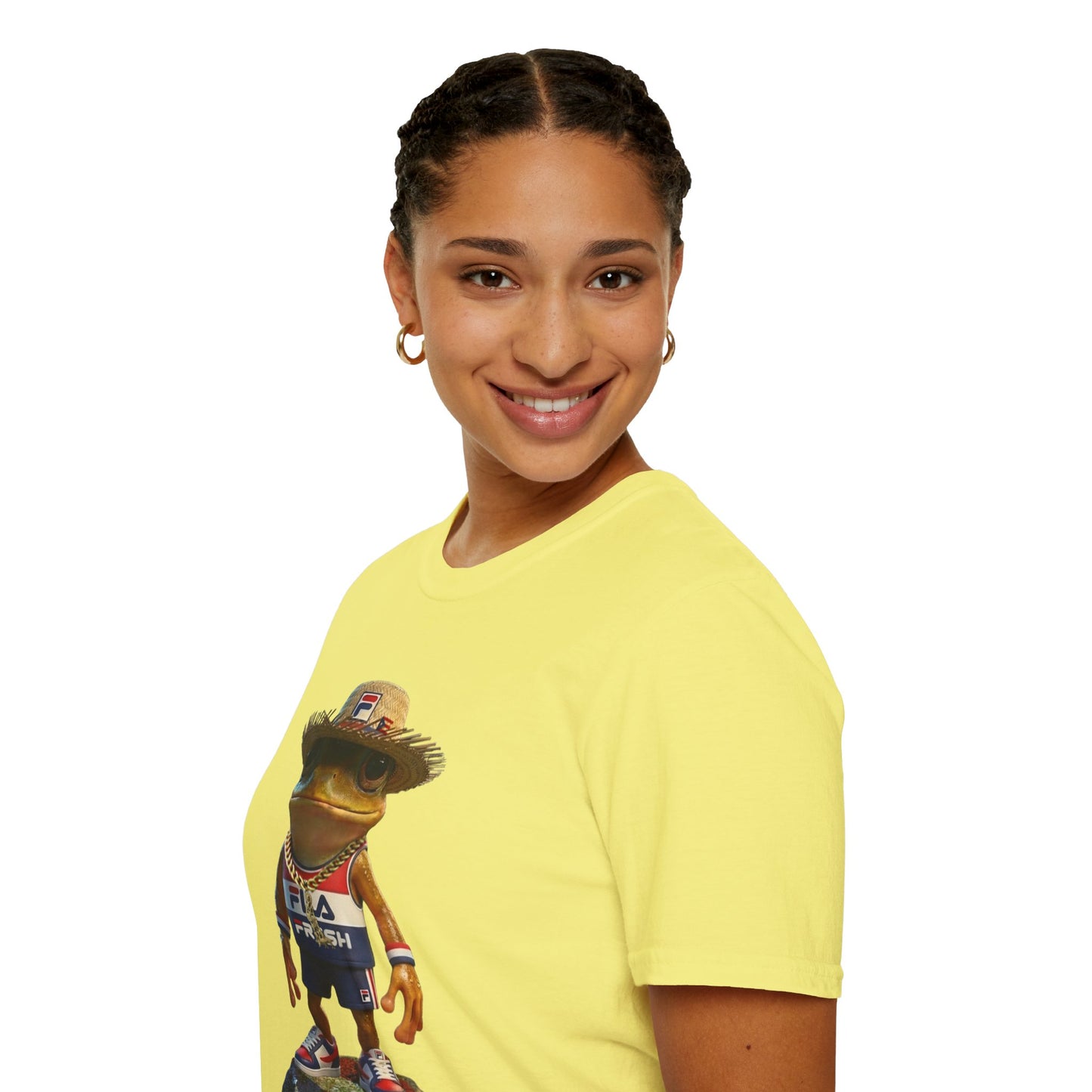 Fila Fresh Coqui Bori Straw Hat  Unisex Softstyle Tee