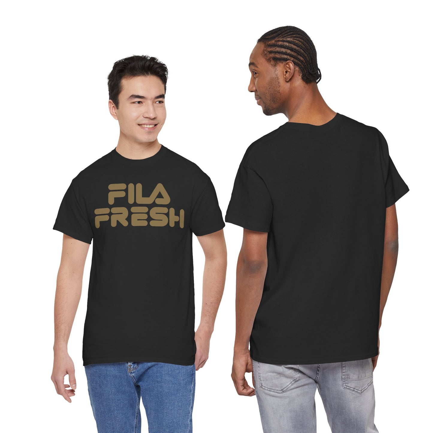 Fila Fresh Gold Text Unisex Heavy Cotton Tee