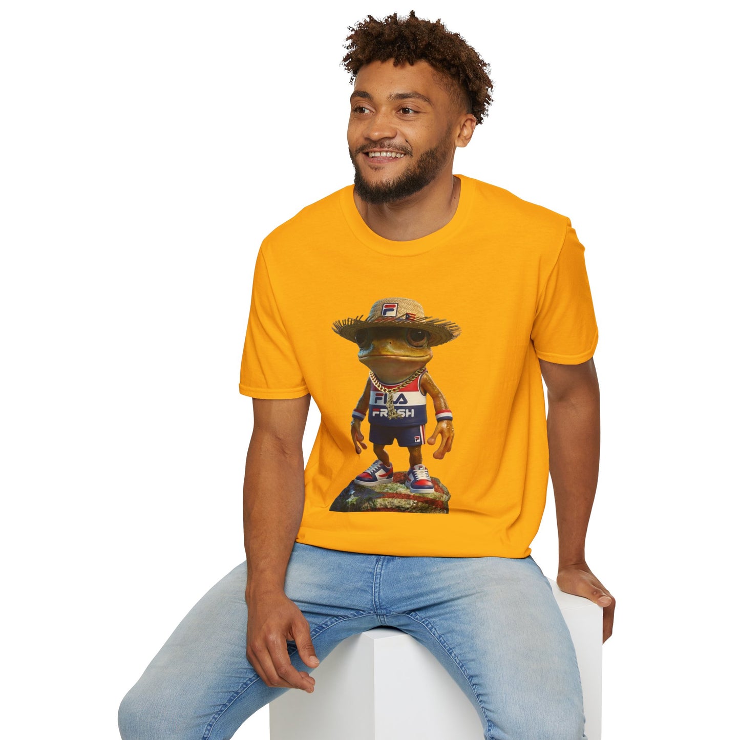Fila Fresh Coqui Bori Straw Hat  Unisex Softstyle Tee