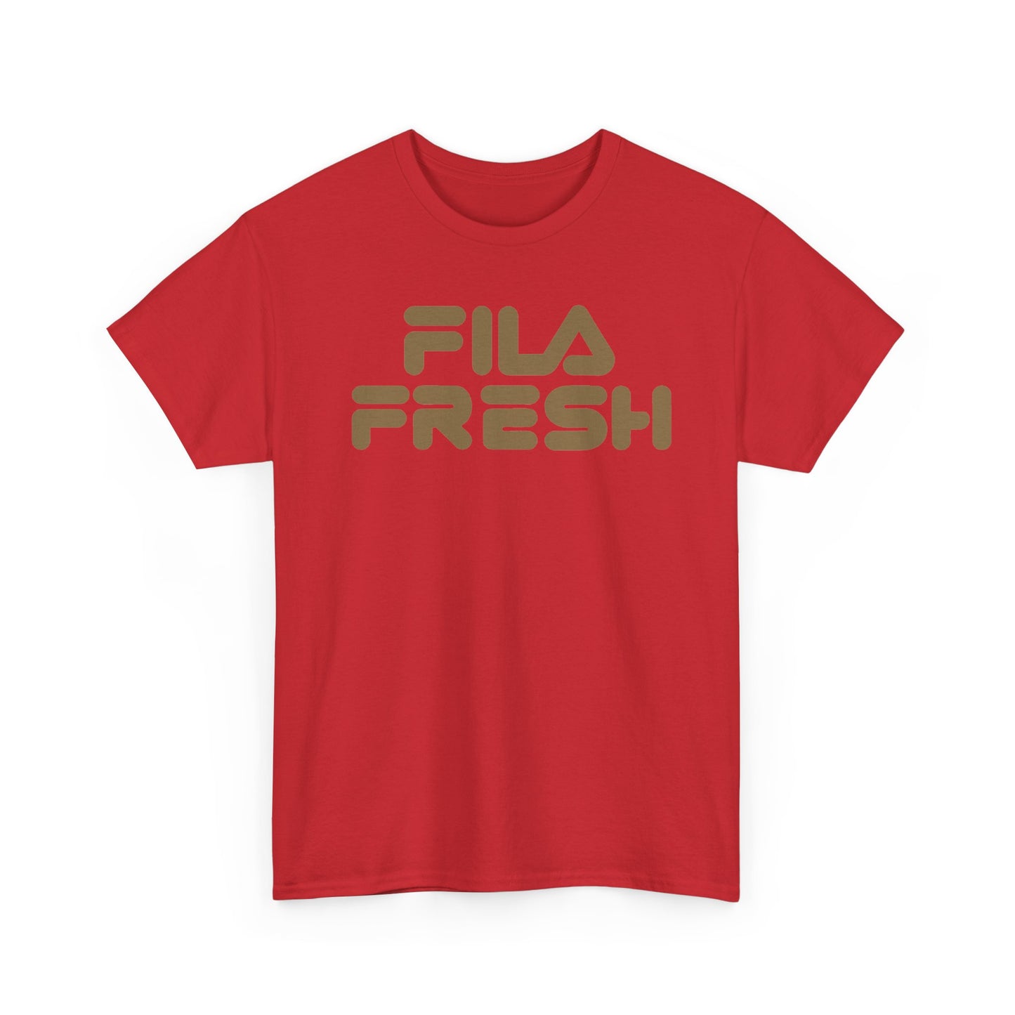 Fila Fresh Gold Text Unisex Heavy Cotton Tee