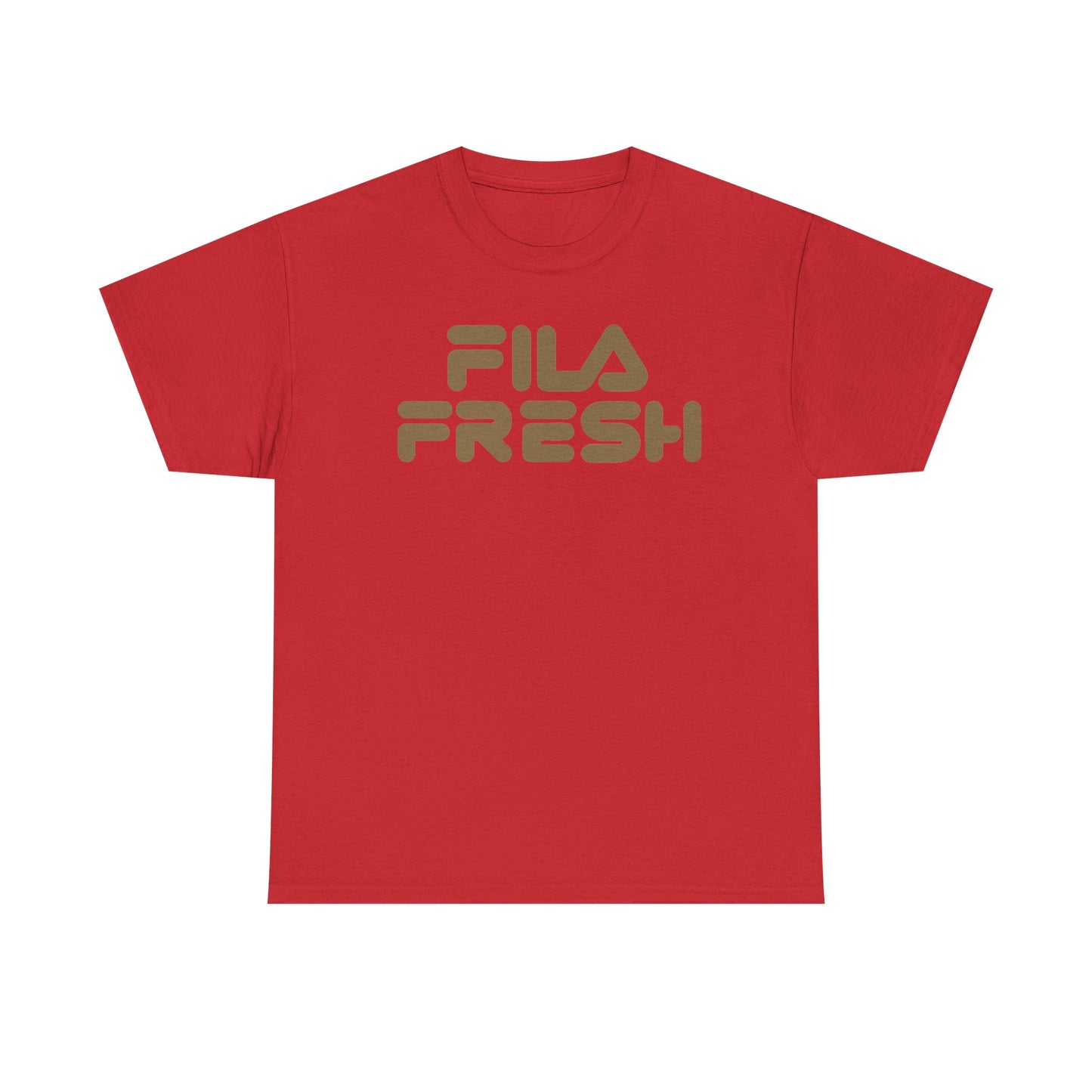 Fila Fresh Gold Text Unisex Heavy Cotton Tee