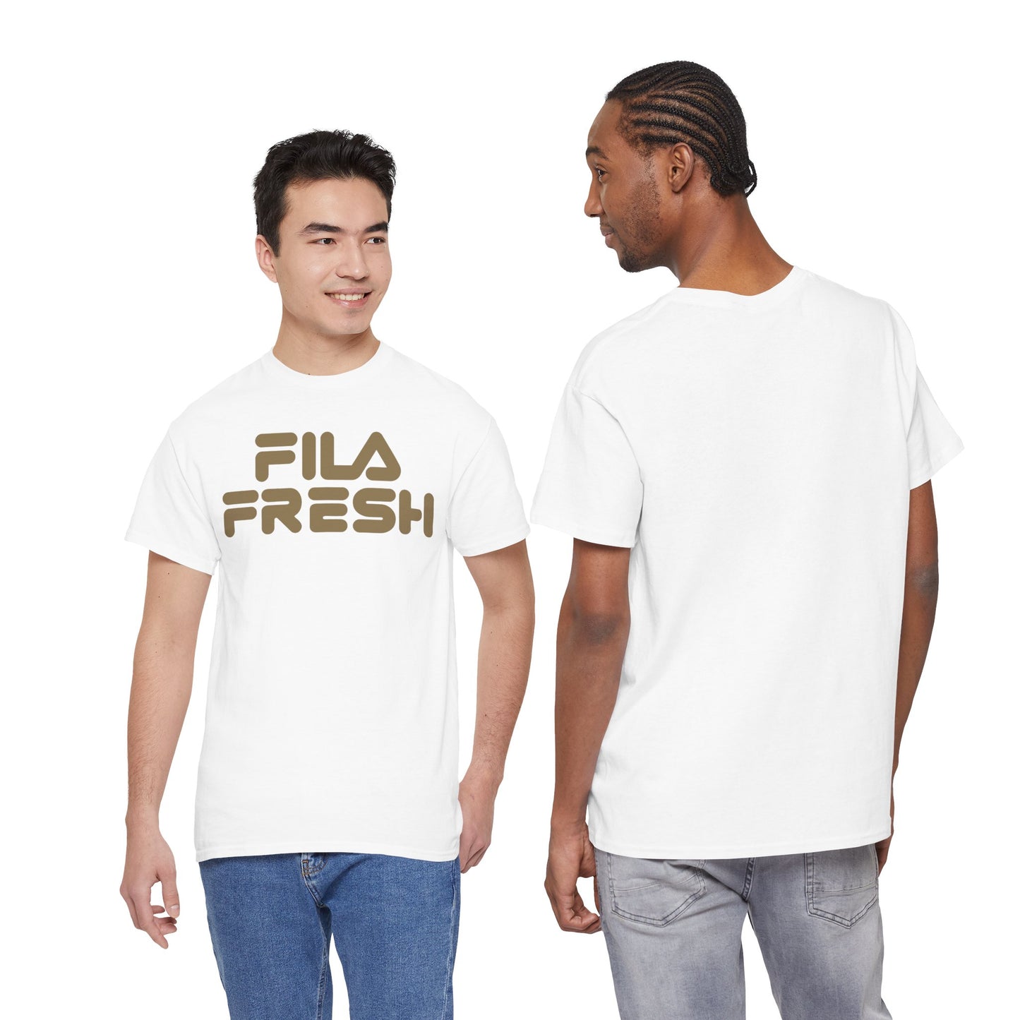 Fila Fresh Gold Text Unisex Heavy Cotton Tee