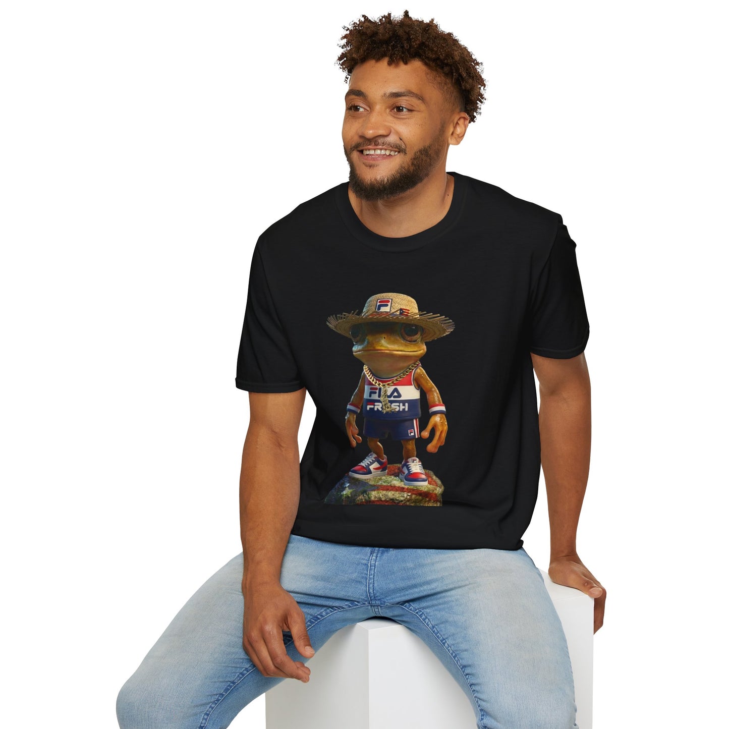 Fila Fresh Coqui Bori Straw Hat  Unisex Softstyle Tee
