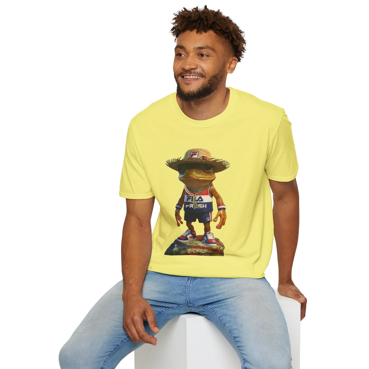 Fila Fresh Coqui Bori Straw Hat  Unisex Softstyle Tee