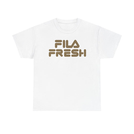 Fila Fresh Gold Text Unisex Heavy Cotton Tee