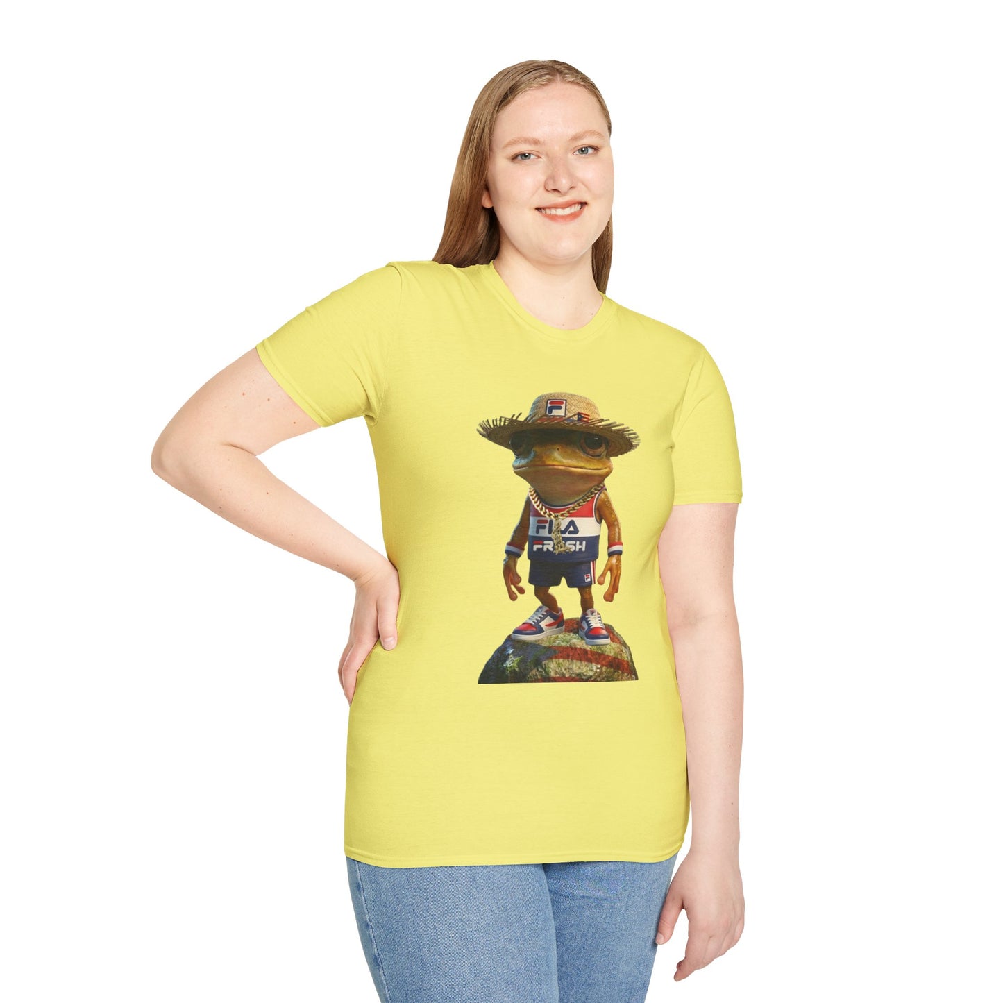 Fila Fresh Coqui Bori Straw Hat  Unisex Softstyle Tee