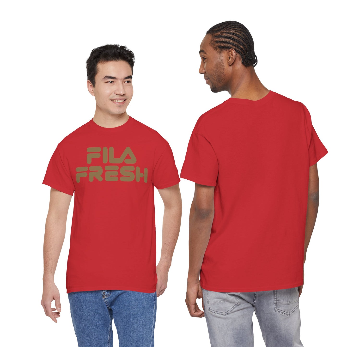 Fila Fresh Gold Text Unisex Heavy Cotton Tee