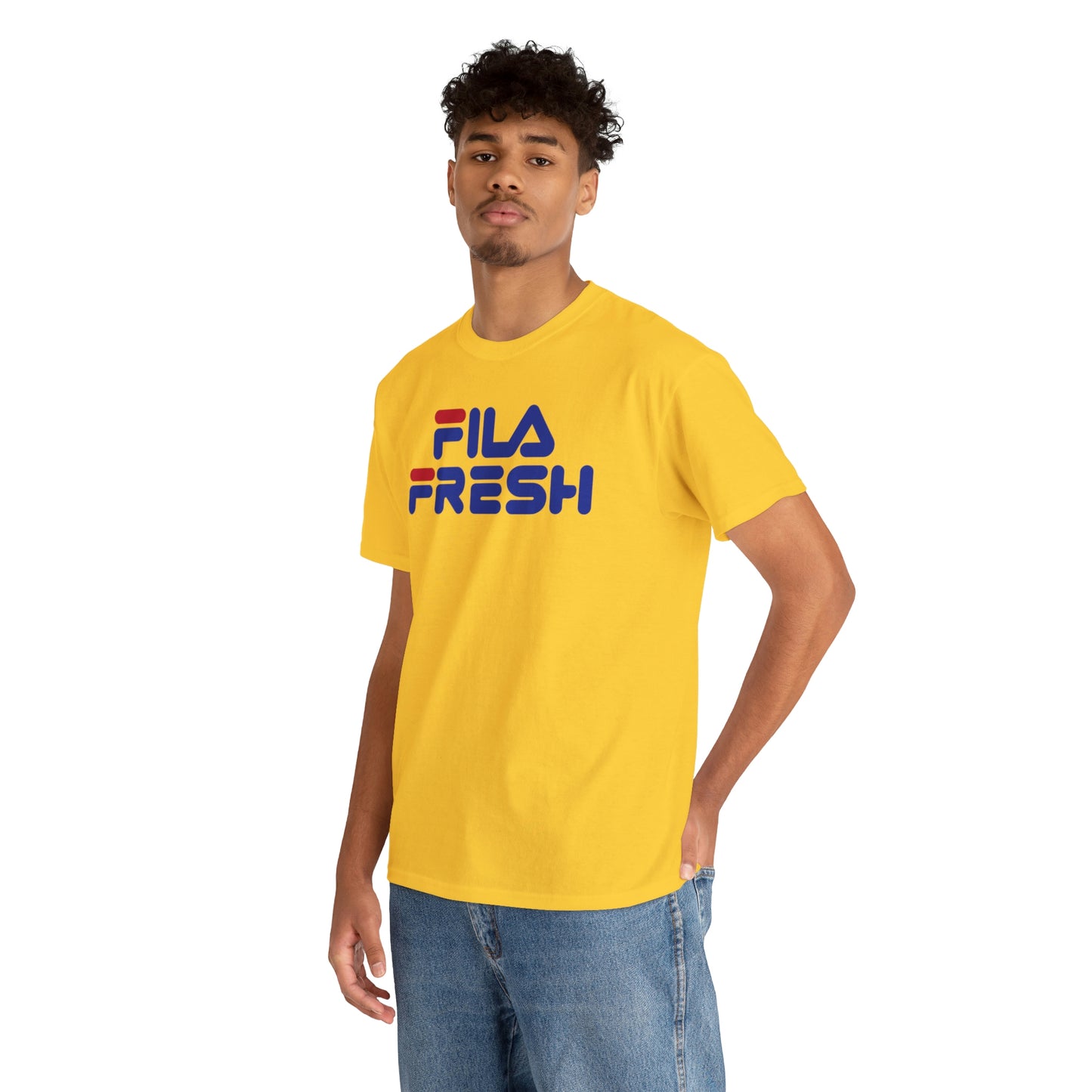 Fila Fresh Red Blue Unisex Heavy Cotton Tee