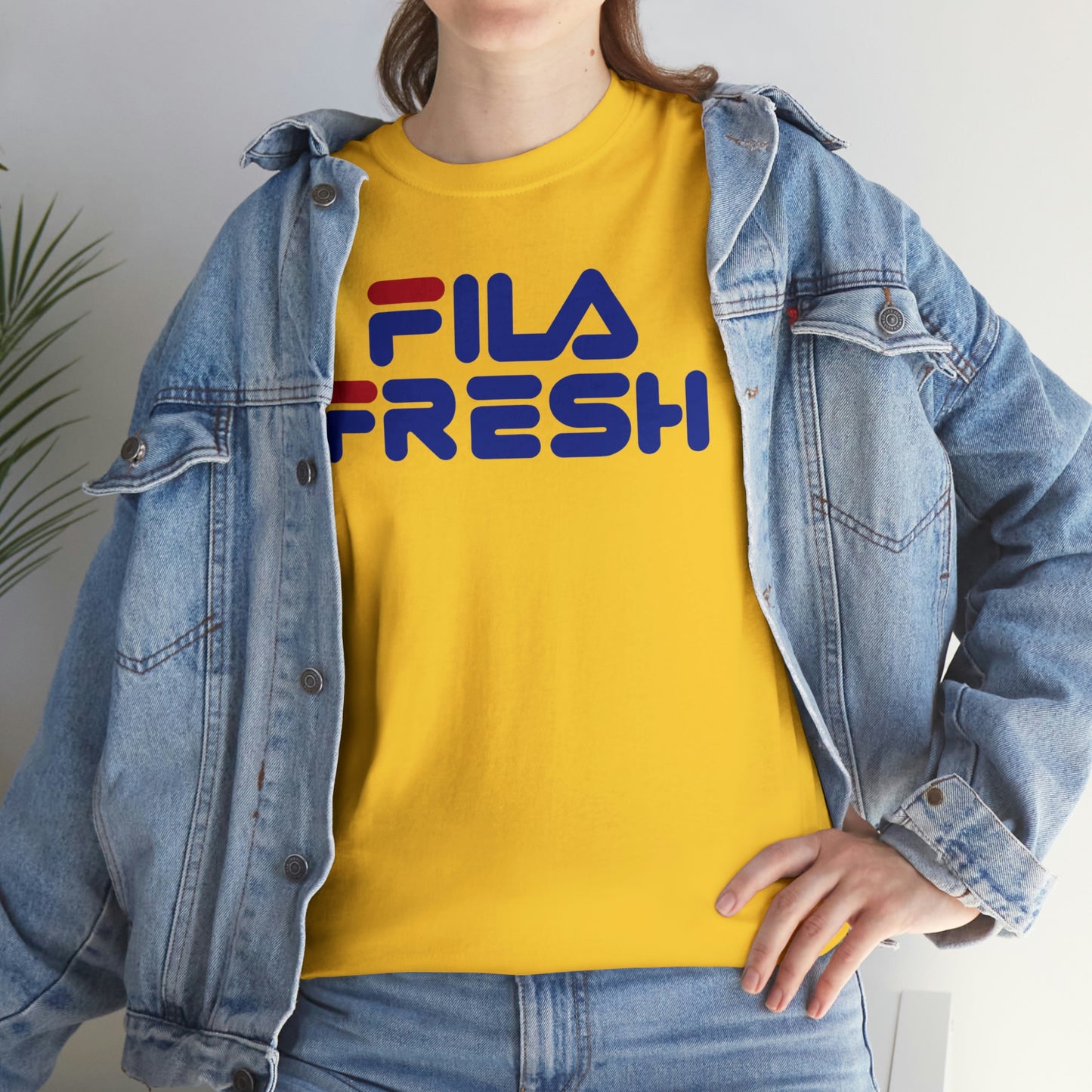 Fila Fresh Red Blue Unisex Heavy Cotton Tee