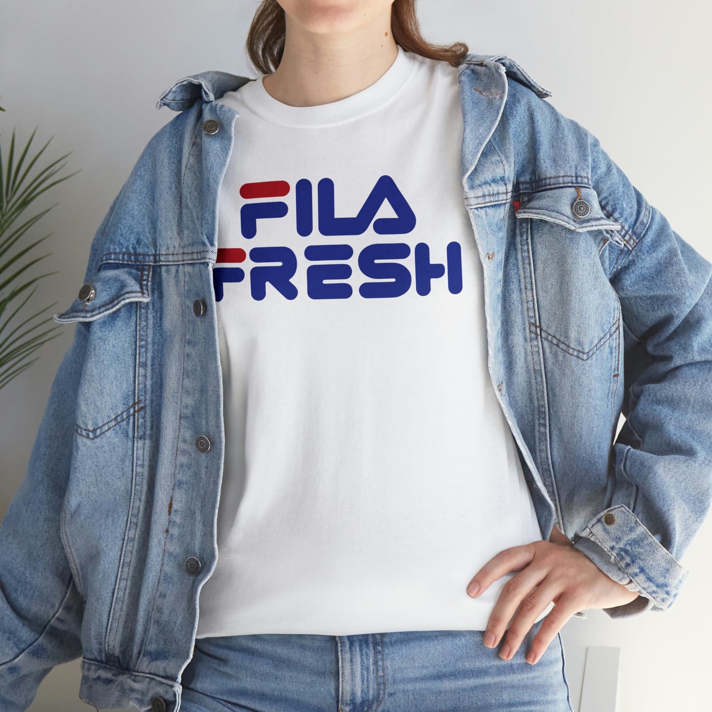 Fila Fresh Red Blue Unisex Heavy Cotton Tee