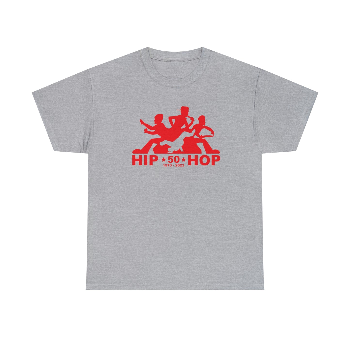 Hip Hop 50th Anniversary RED Unisex Heavy Cotton Tee