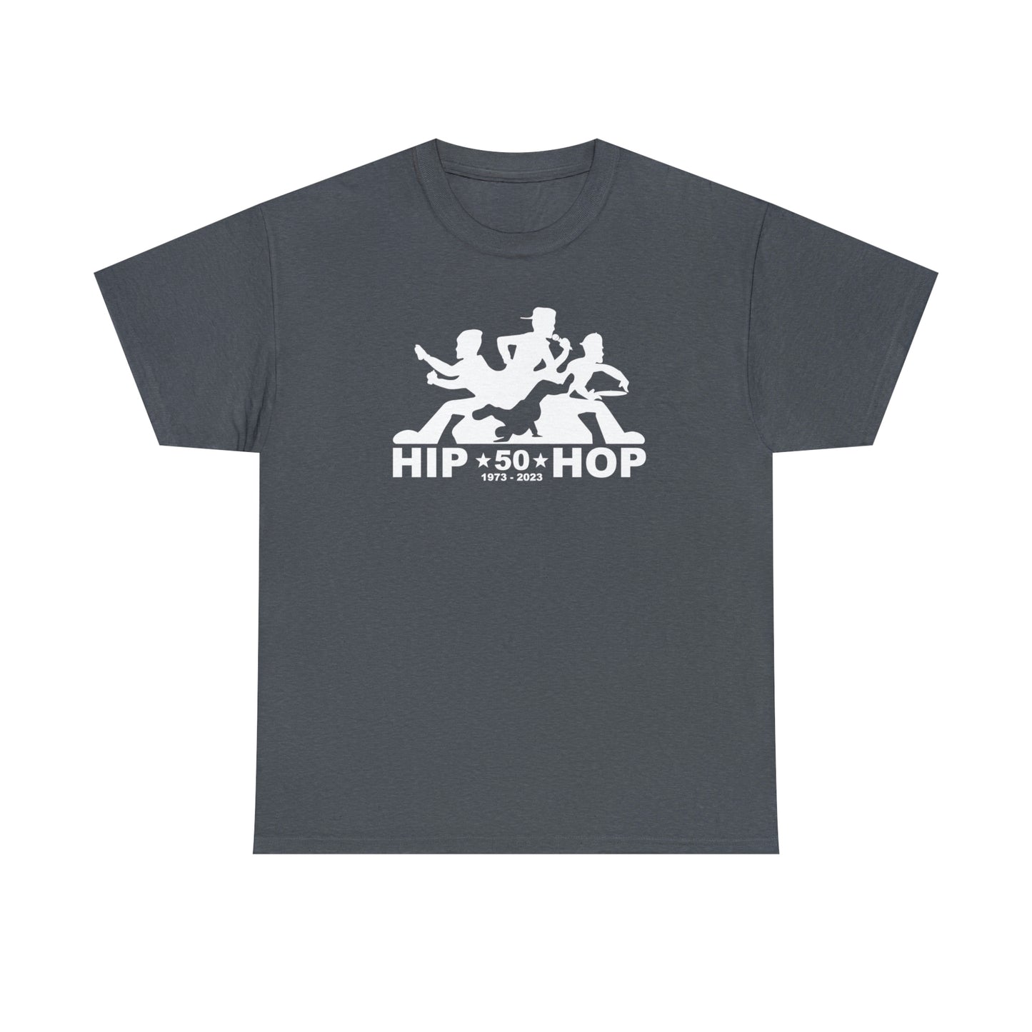 Hip Hop 50th Anniversary WHT Unisex Heavy Cotton Tee