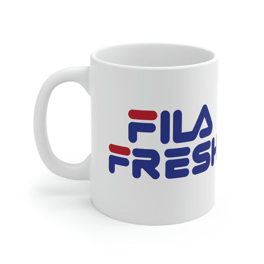 Fila Fresh Red Blue Ceramic Mug 11oz