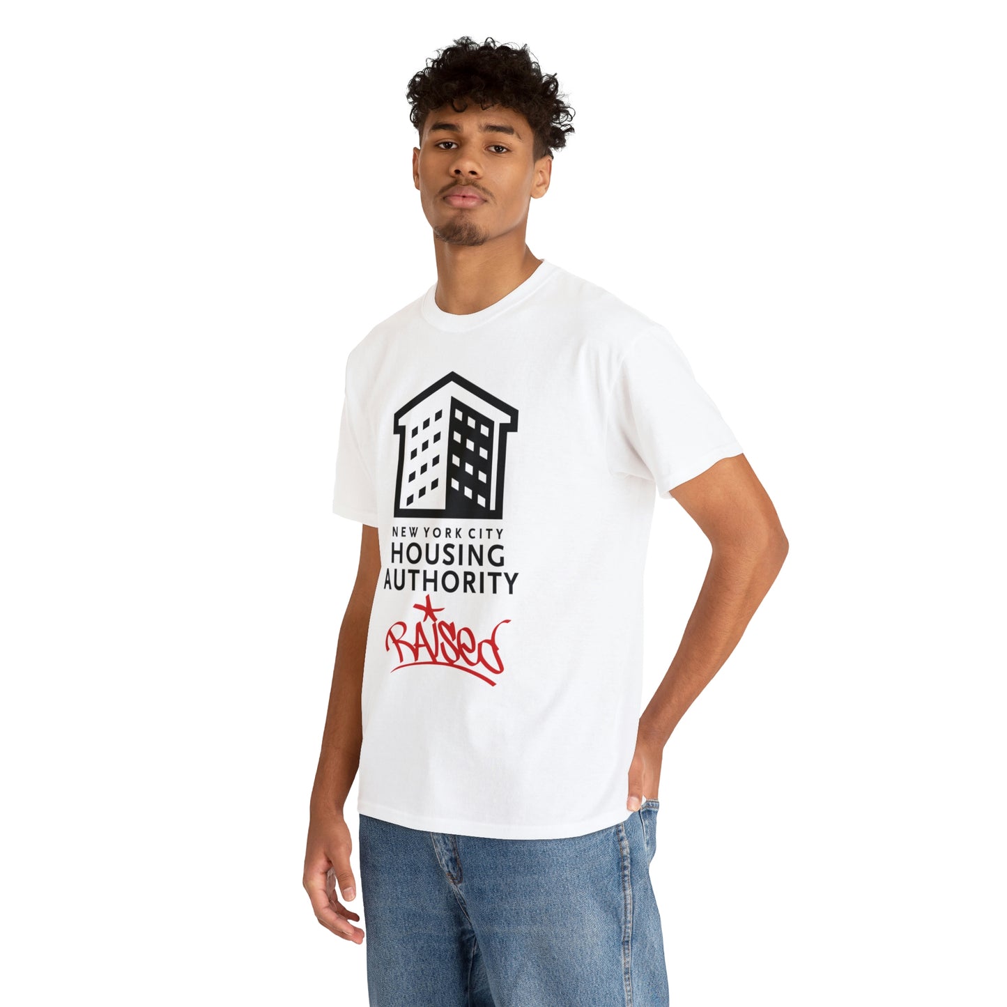 NYCHA Raised Unisex Heavy Cotton Tee