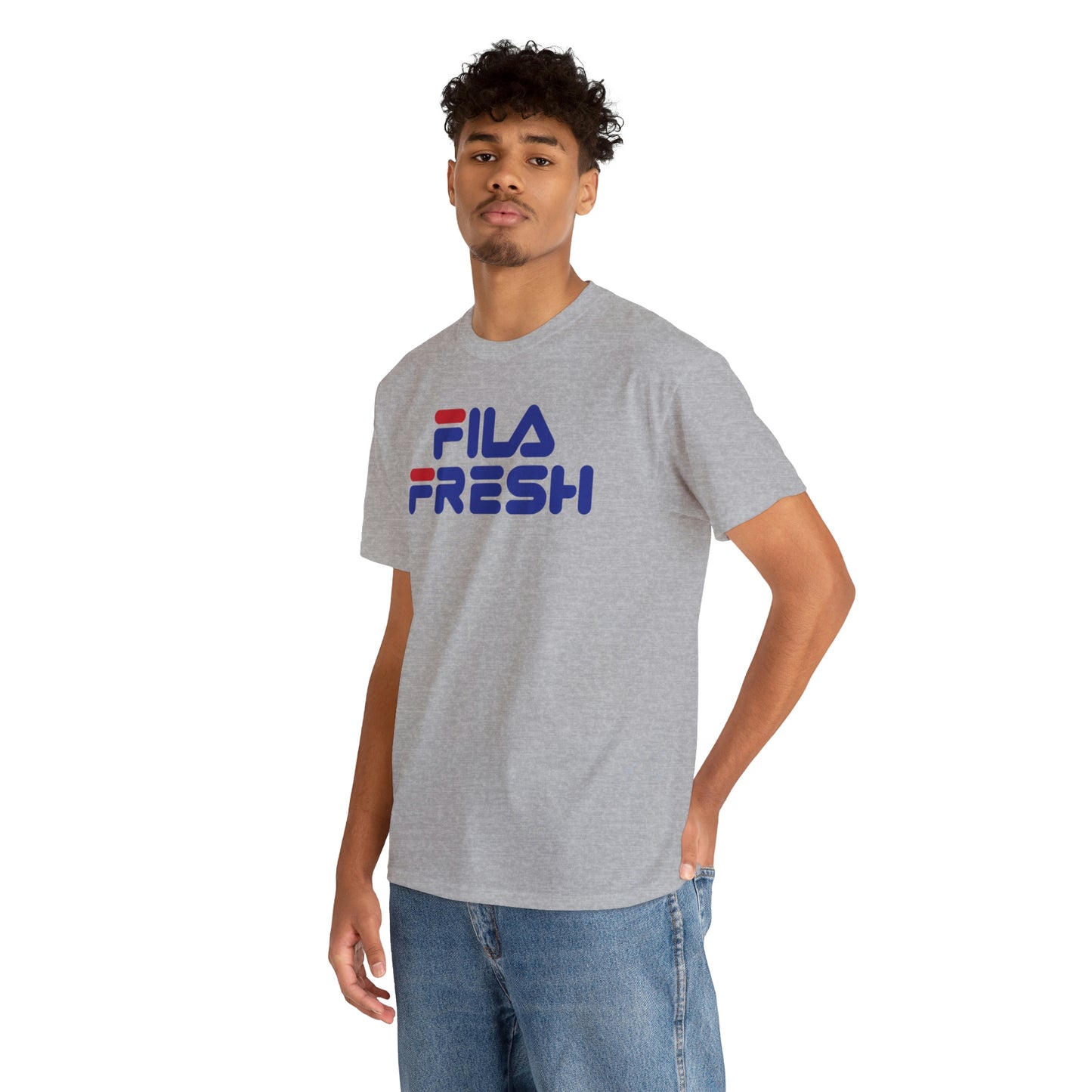 Fila Fresh Red Blue Unisex Heavy Cotton Tee