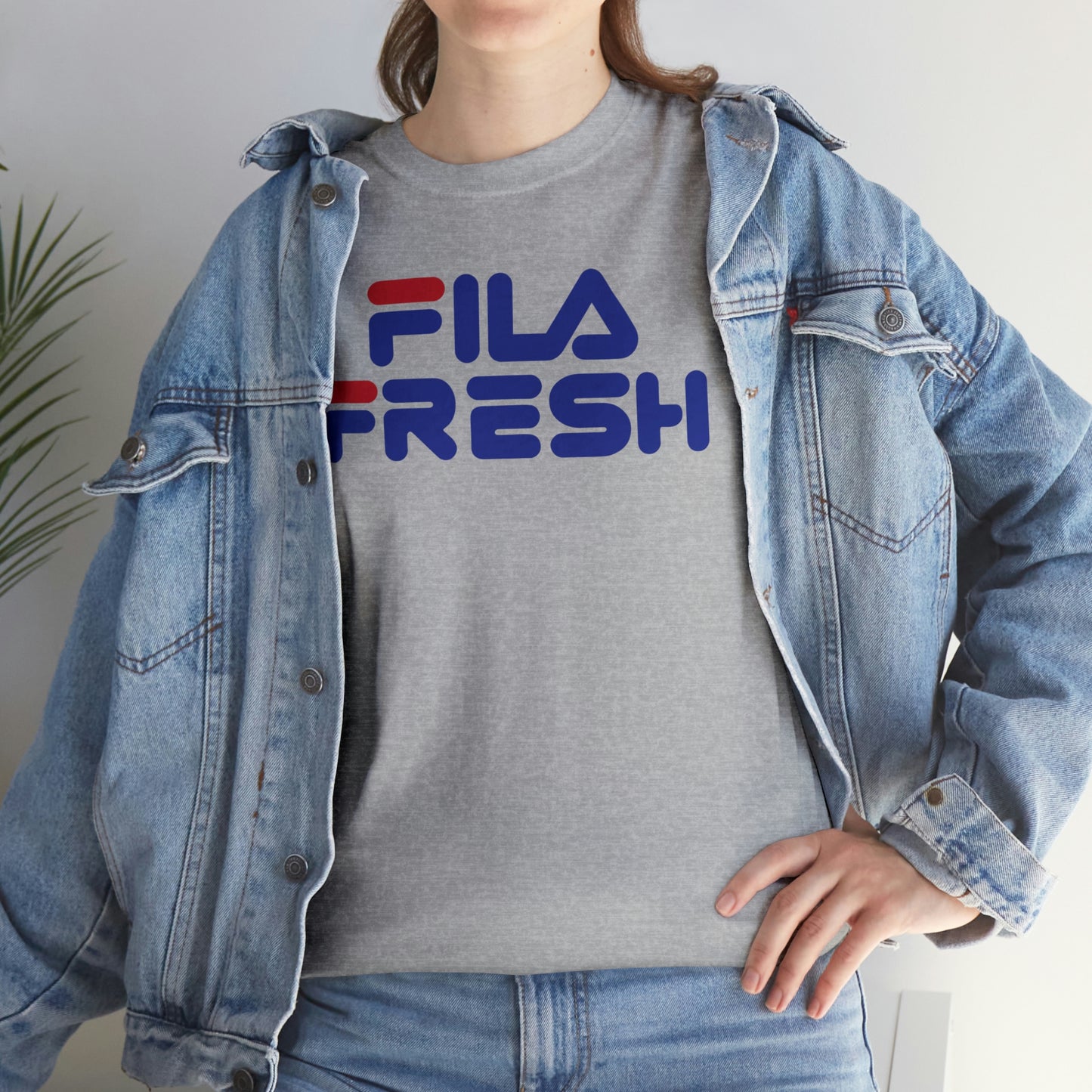 Fila Fresh Red Blue Unisex Heavy Cotton Tee