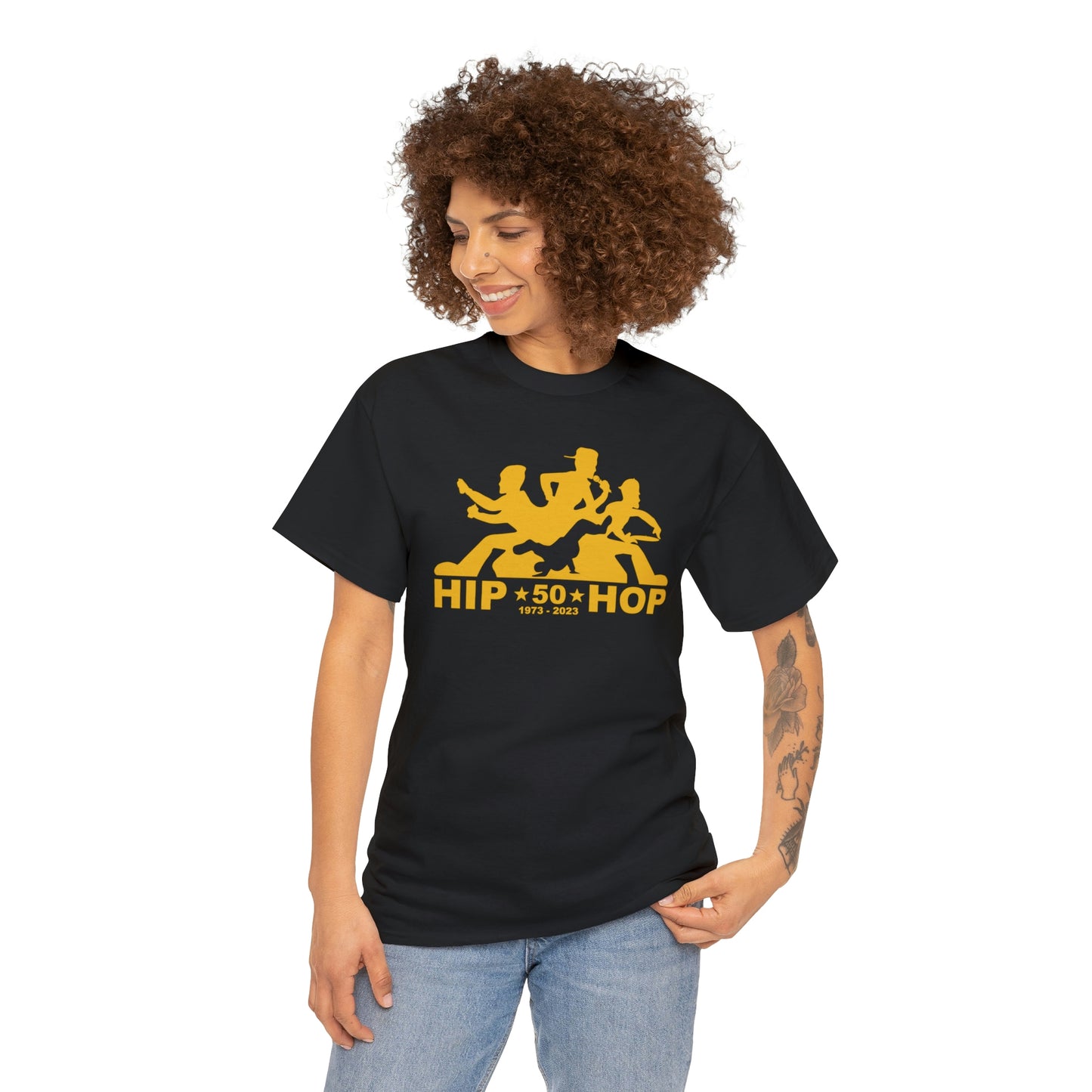 Hip Hop 50th Anniversary GLD Unisex Heavy Cotton Tee