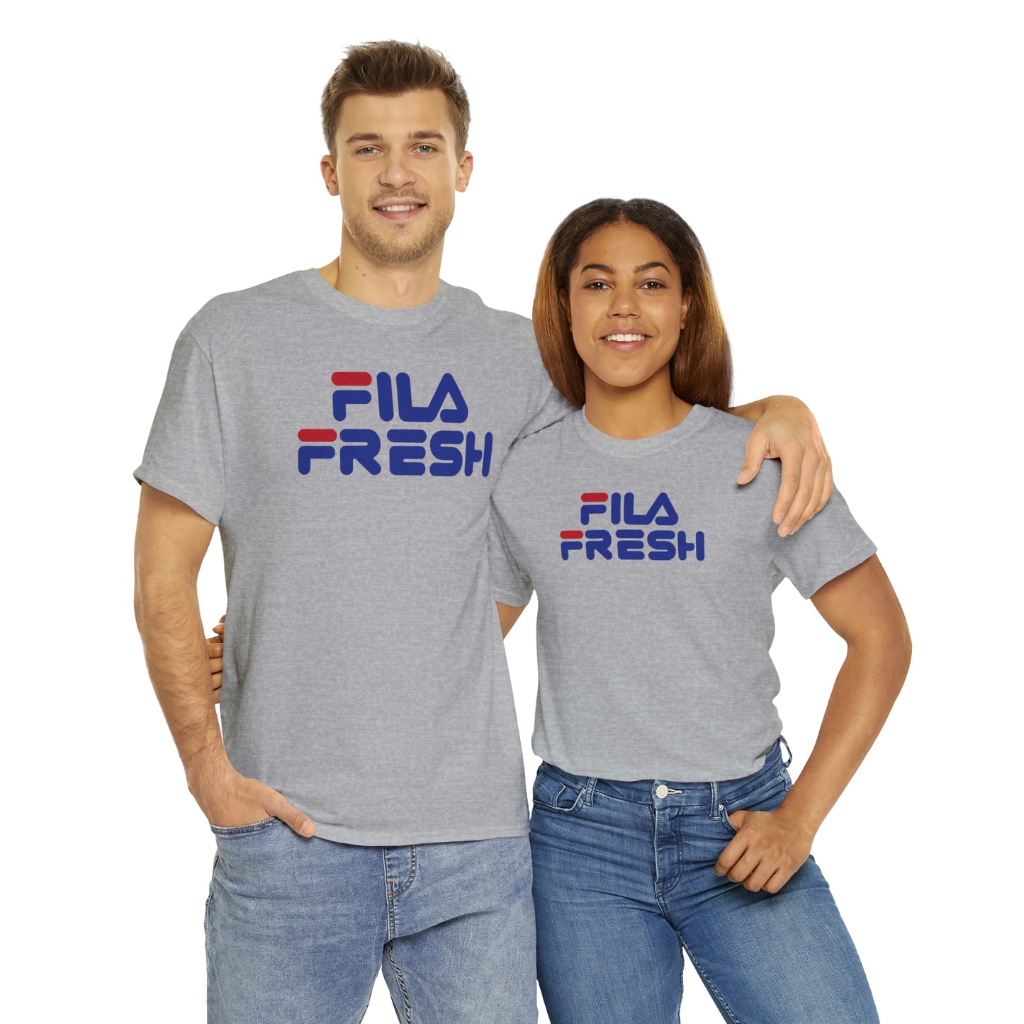 Fila Fresh Red Blue Unisex Heavy Cotton Tee