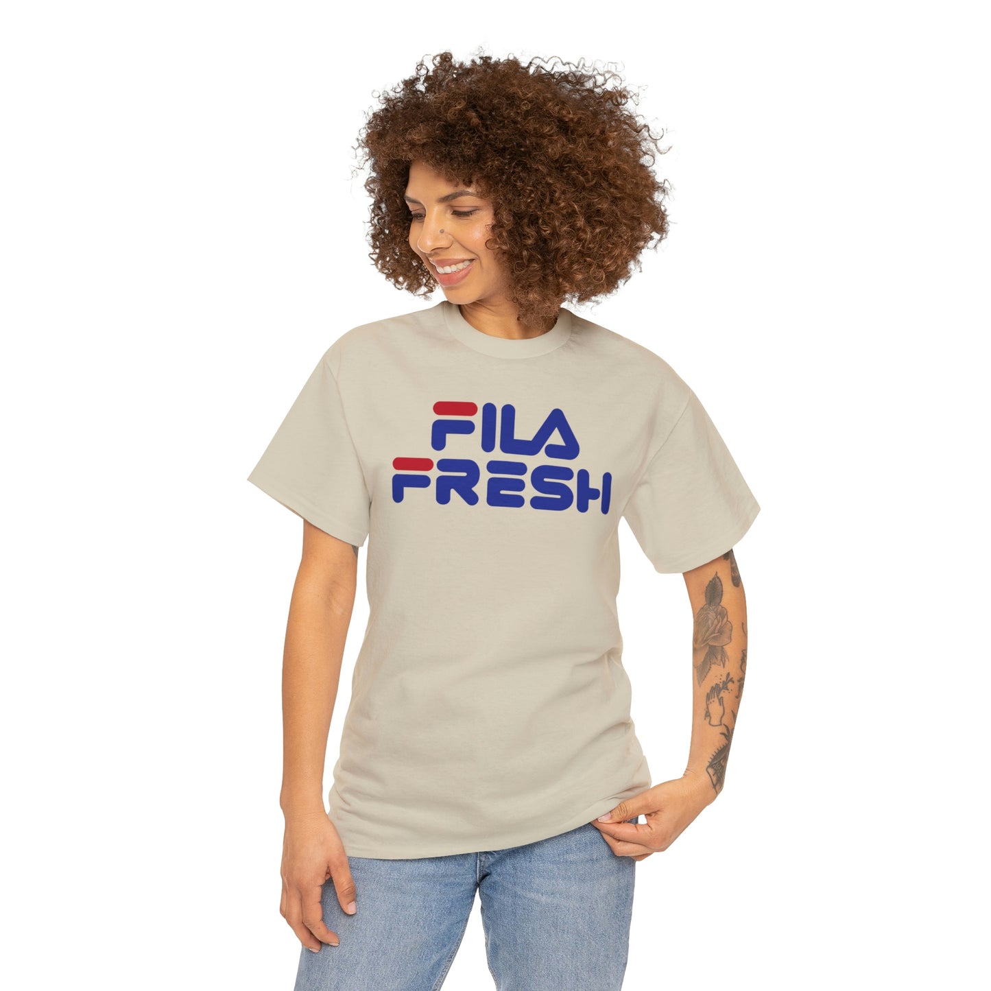 Fila Fresh Red Blue Unisex Heavy Cotton Tee