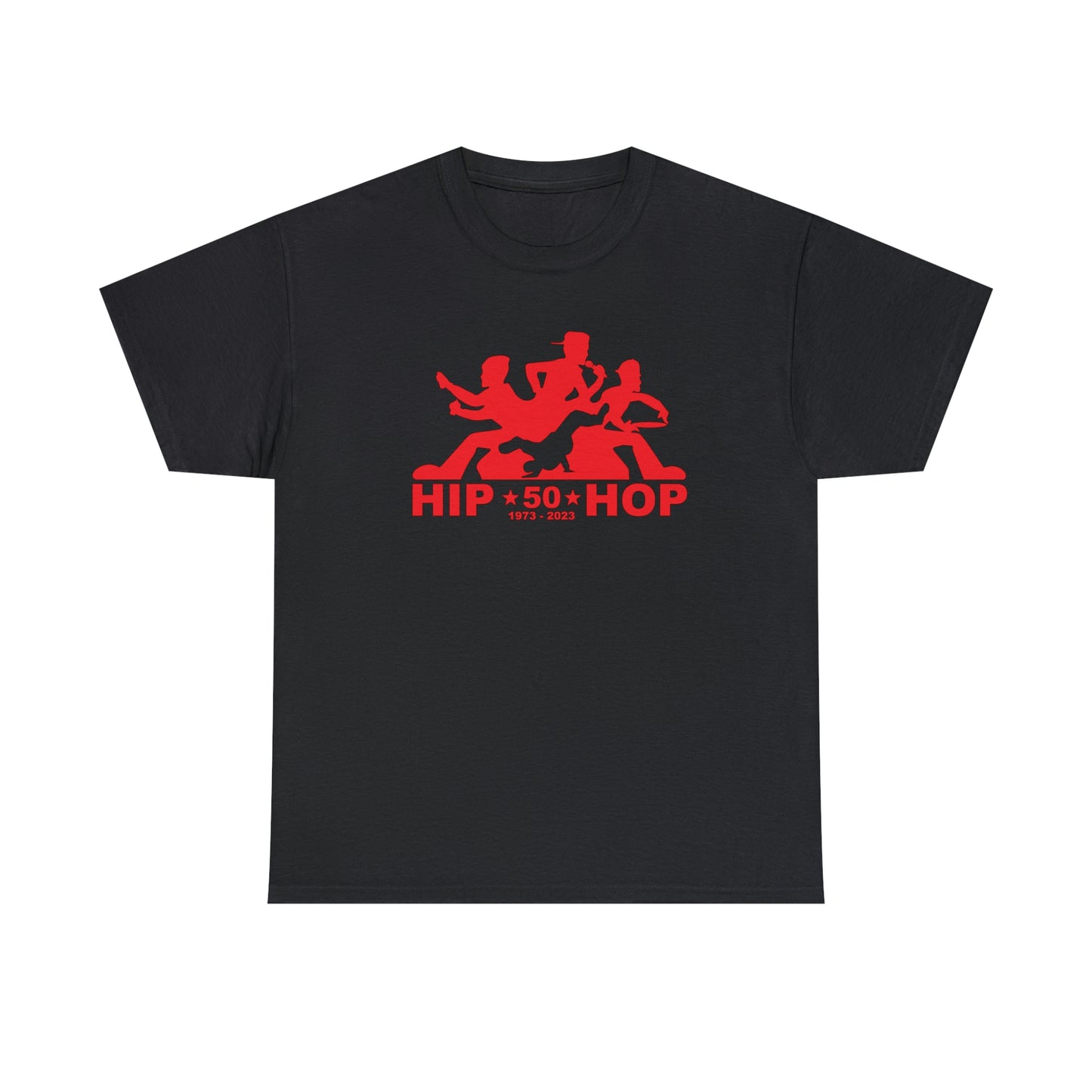 Hip Hop 50th Anniversary RED Unisex Heavy Cotton Tee