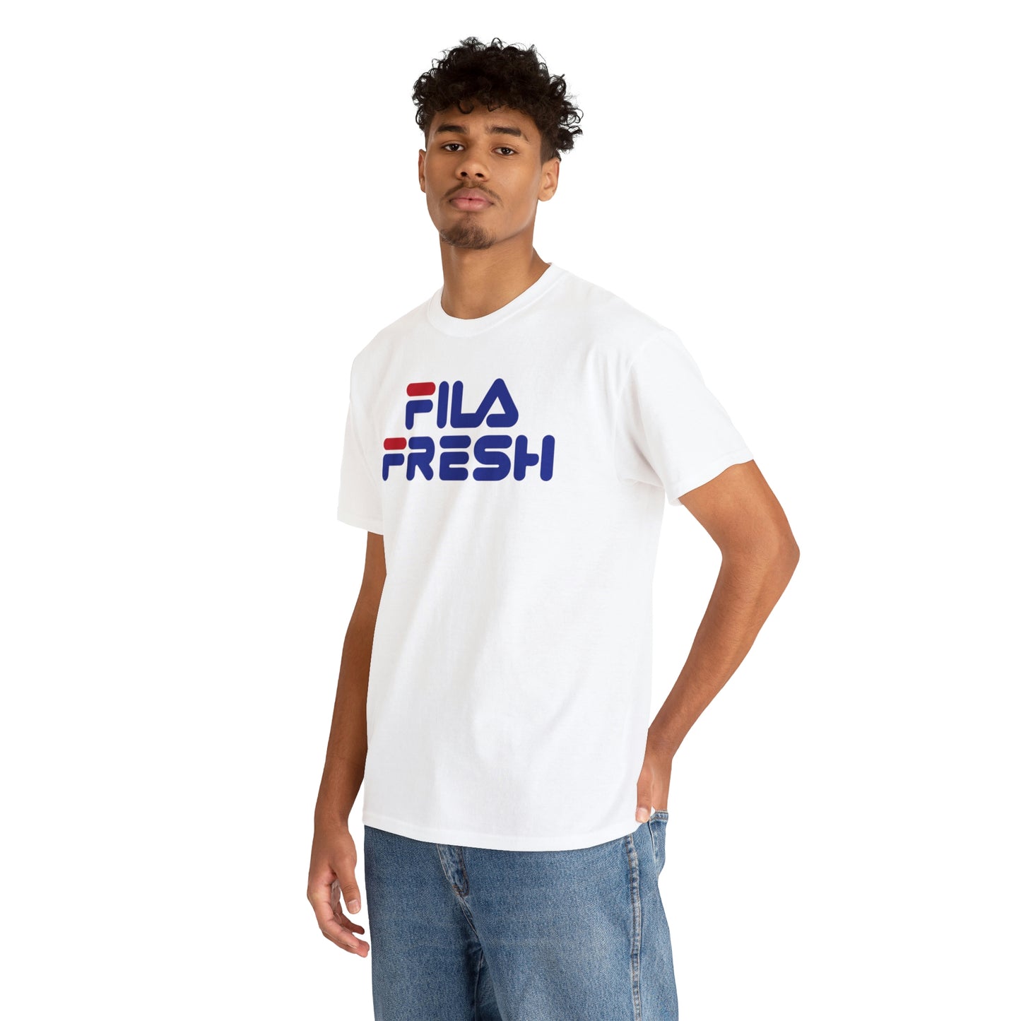 Fila Fresh Red Blue Unisex Heavy Cotton Tee